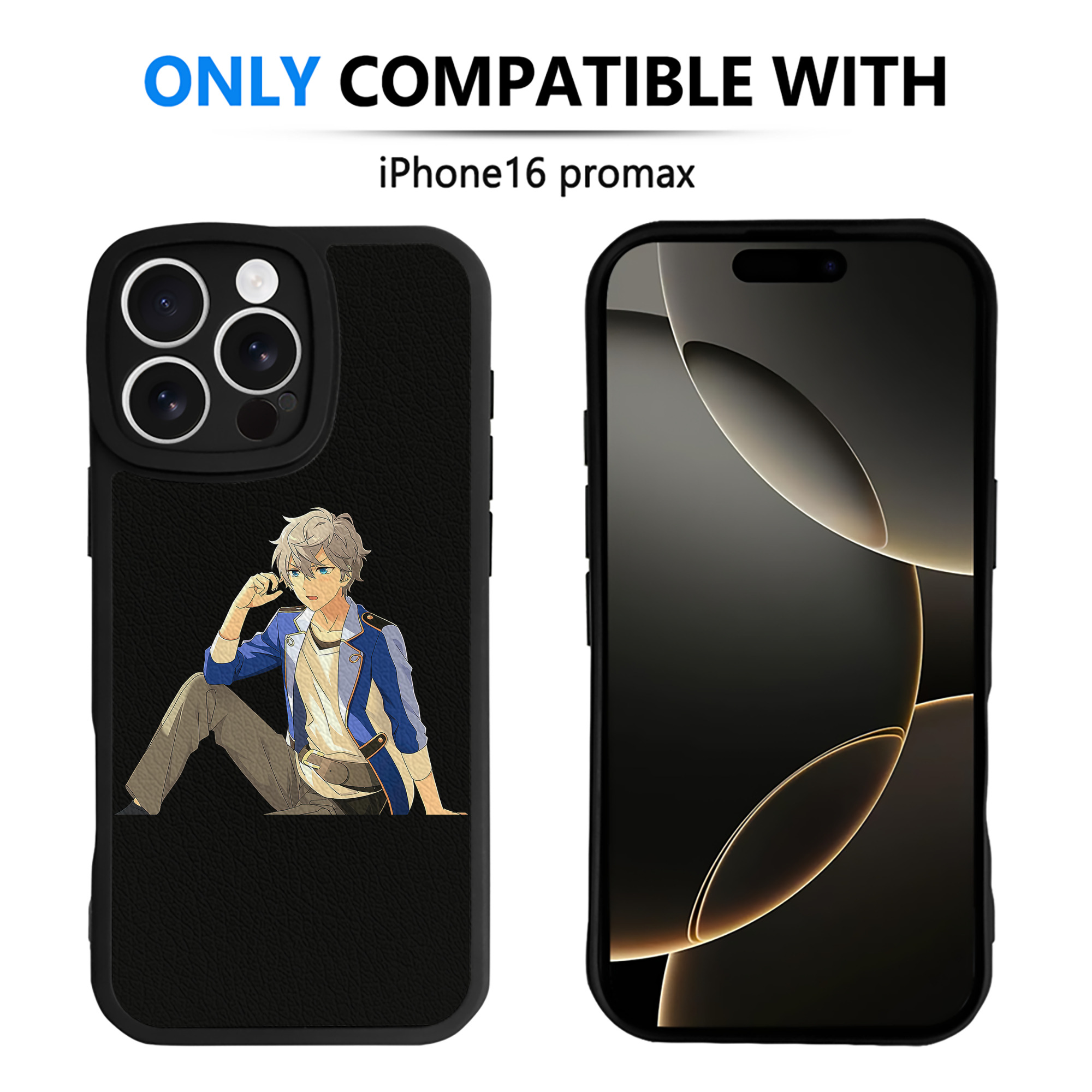 （画像用） あんさんぶるスターズ! Ensemble Stars 【iPhone 16シリーズ対応】シリコンスマホケース（レザー調） 材質：シリコン